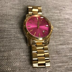 MICHAEL KORS Pink Face Runway Watch